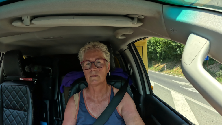 Selfie ergens onderweg naar Sarajevo