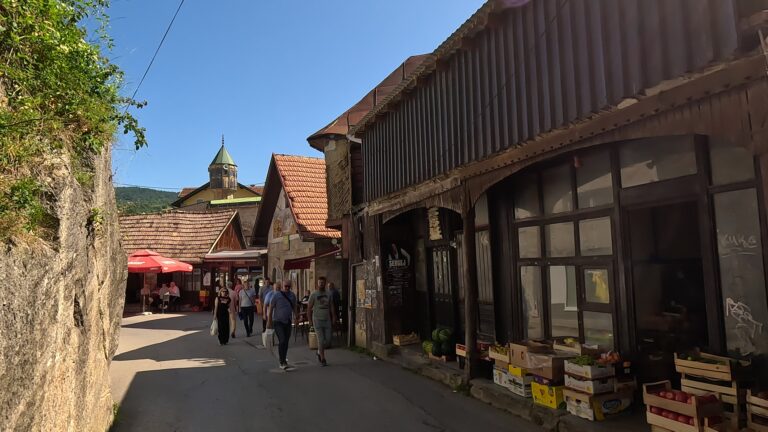 Straatje richting het hart van jajce